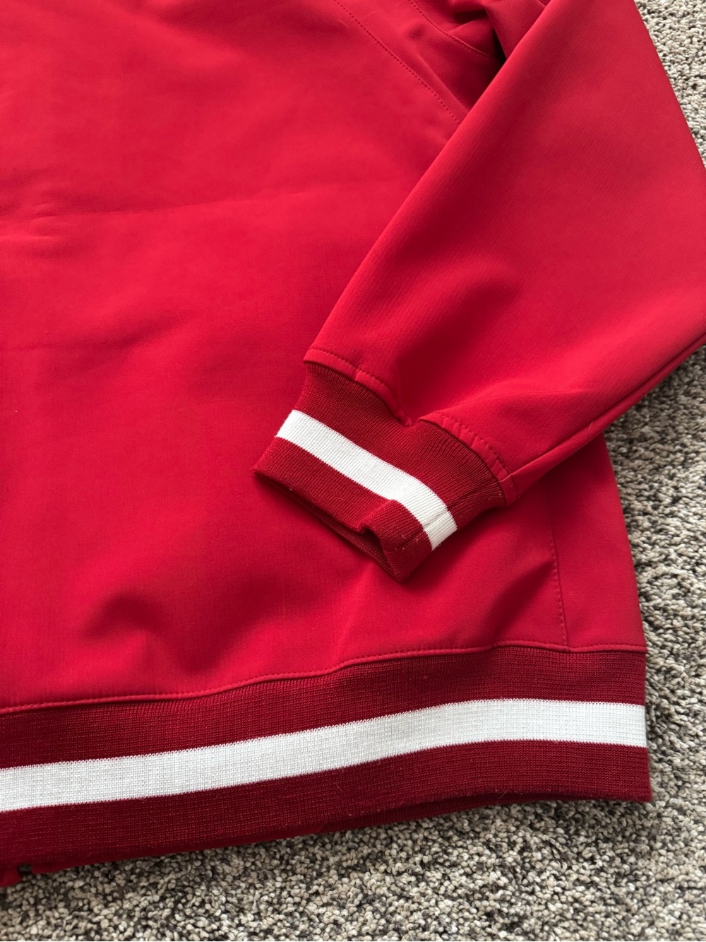Men’s Adidas Wisconsin Varsity Jacket - Picture 10 of 11